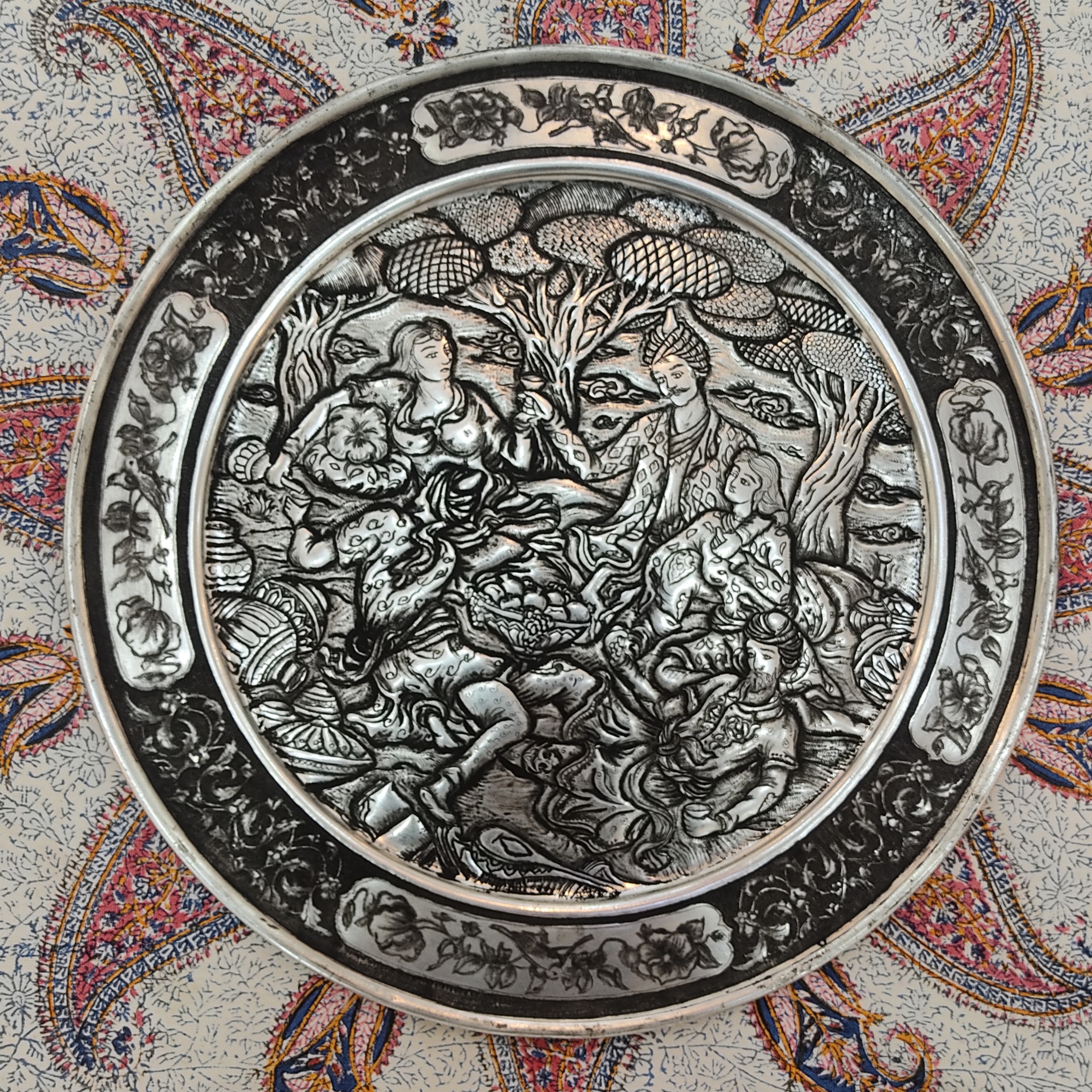 سینی قلمزنی مسی