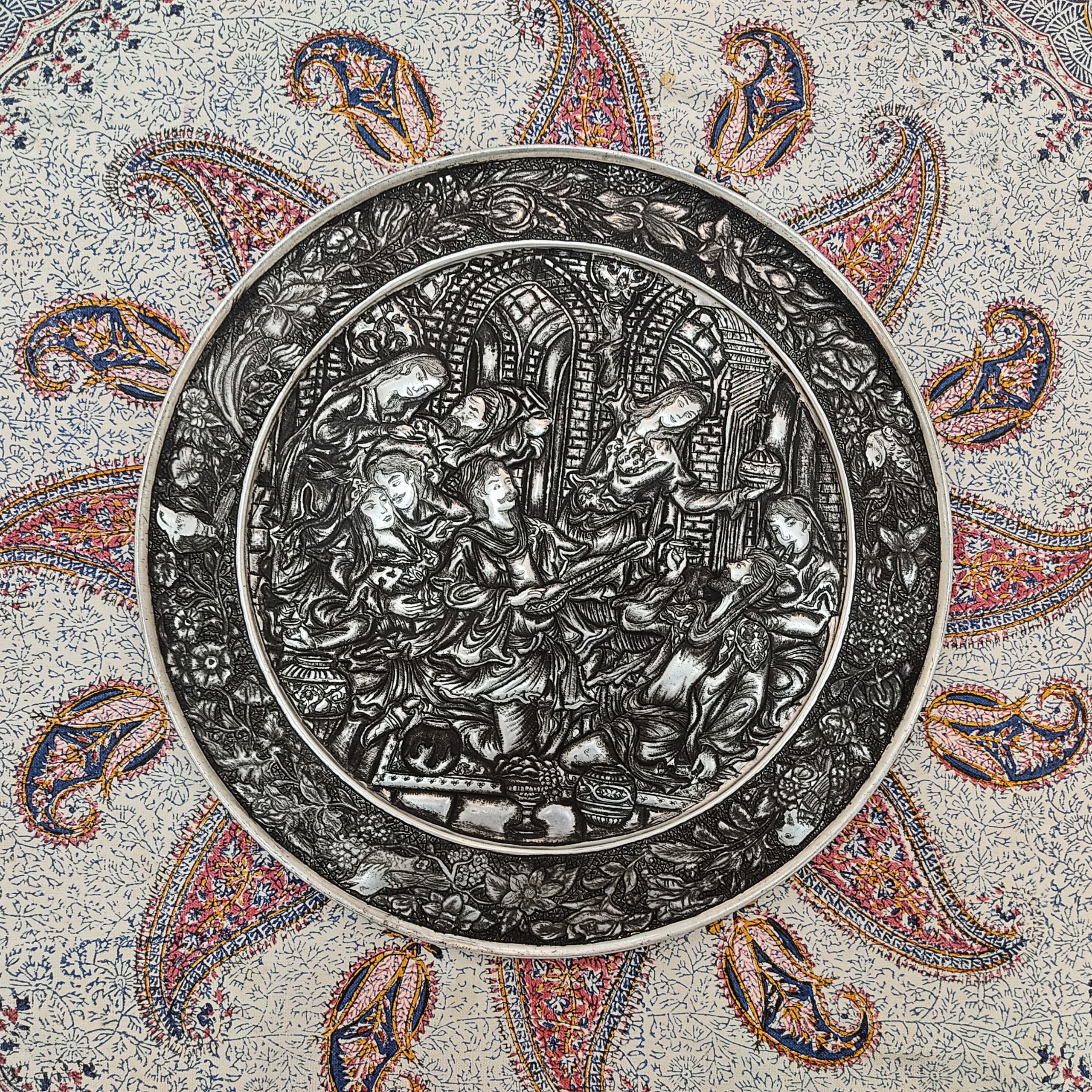 سینی قلمزنی مسی