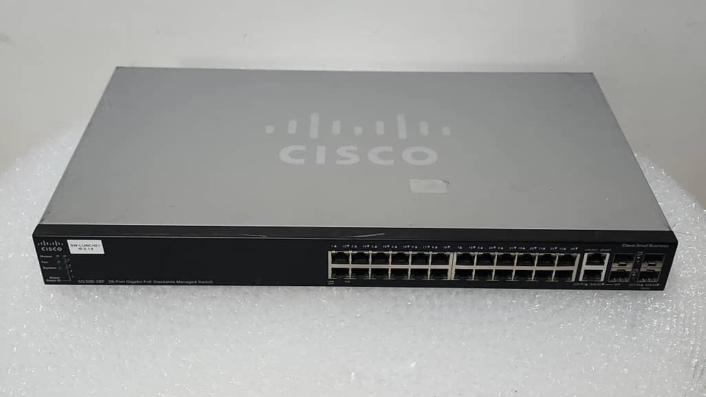 سوئیچ شبکه PoE سیسکو 24پورت SG500-28P