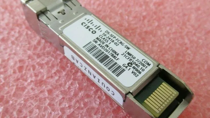 ماژول فیبر نوری سیسکو مدل DS-SFP-FC8G-SW