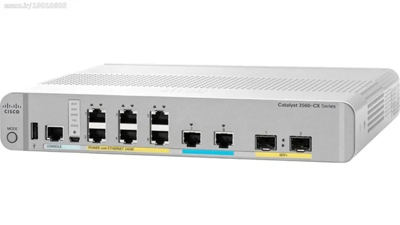 سوئیچ شبکه سیسکو 8 پورت WS-C3560CX-8XPD-S