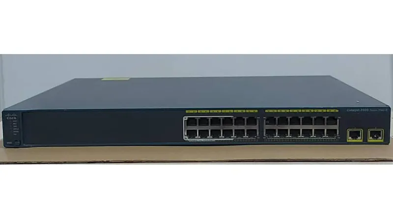 سوئیچ مدیریتی با 8 پورت POE سیسکو WS-C2960-24LT-L