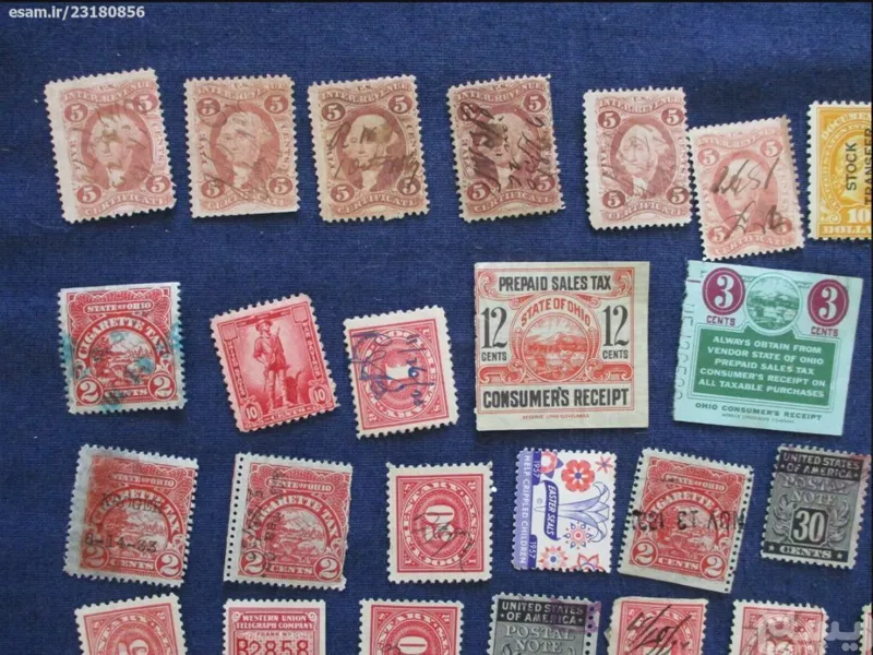 تمبر آمریکا قدیمی و ارزشمند