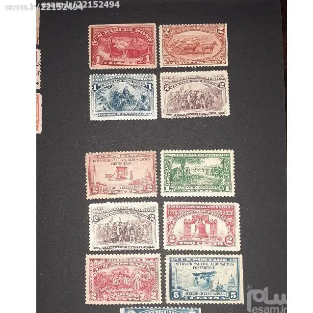 تمبر قدیمی چاپ امریکا