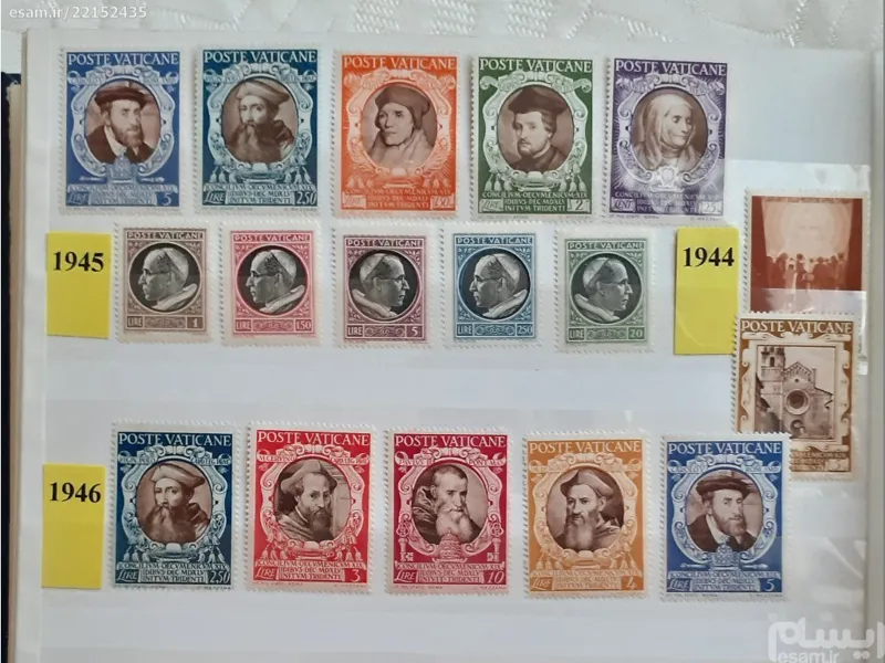 تمبرهای سری 1944_1947 واتیکان