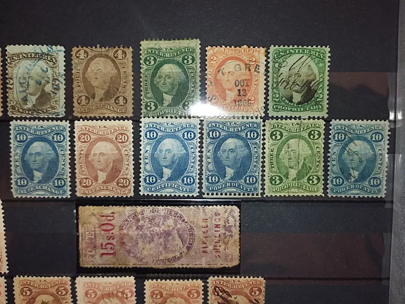 تمبرسری مالیاتی آمریکا _ (نو و باطله)