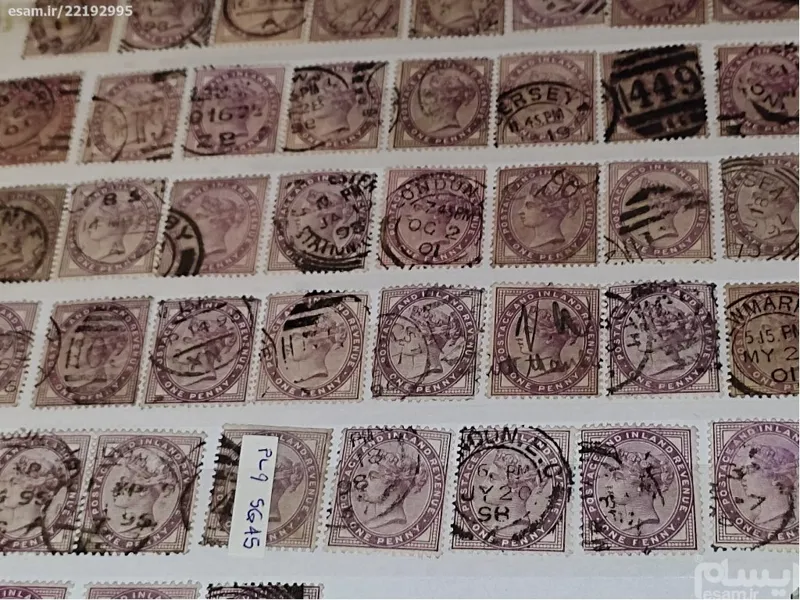 تمبر کلاسیک ملکه ویکتوریا 1881 (45عدد)