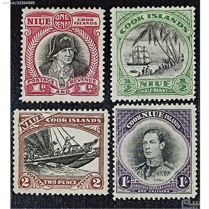 تمبر قدیمی انگلیس (مستعمراتی نیوزلند)20 عدد