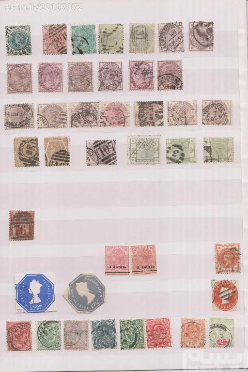 تمبرهای قدیمی و کنسلی های خاص بریتانیا