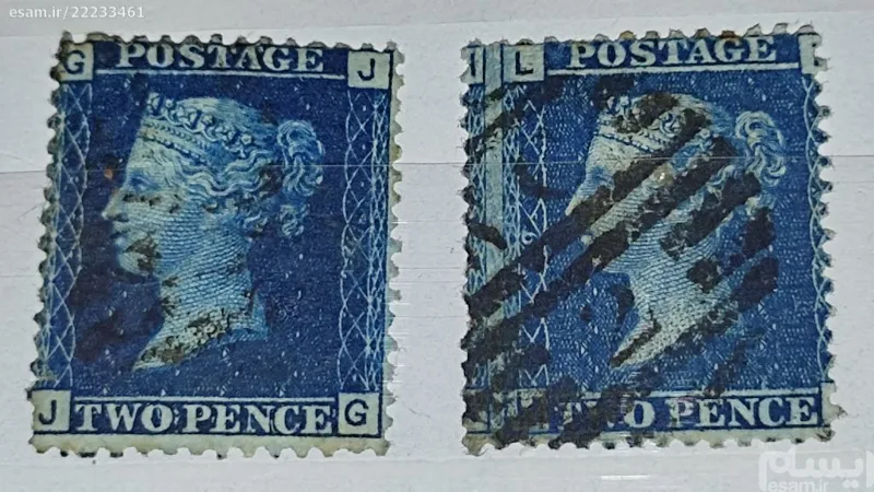 پنی آبی واتر مارک تاج