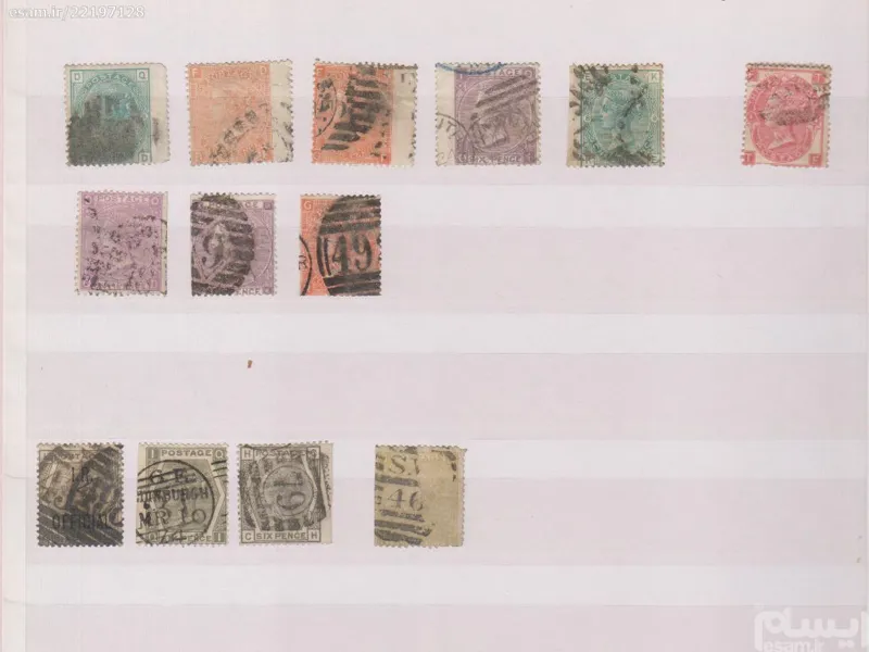 تمبرهای قدیمی و کنسلی های خاص بریتانیا