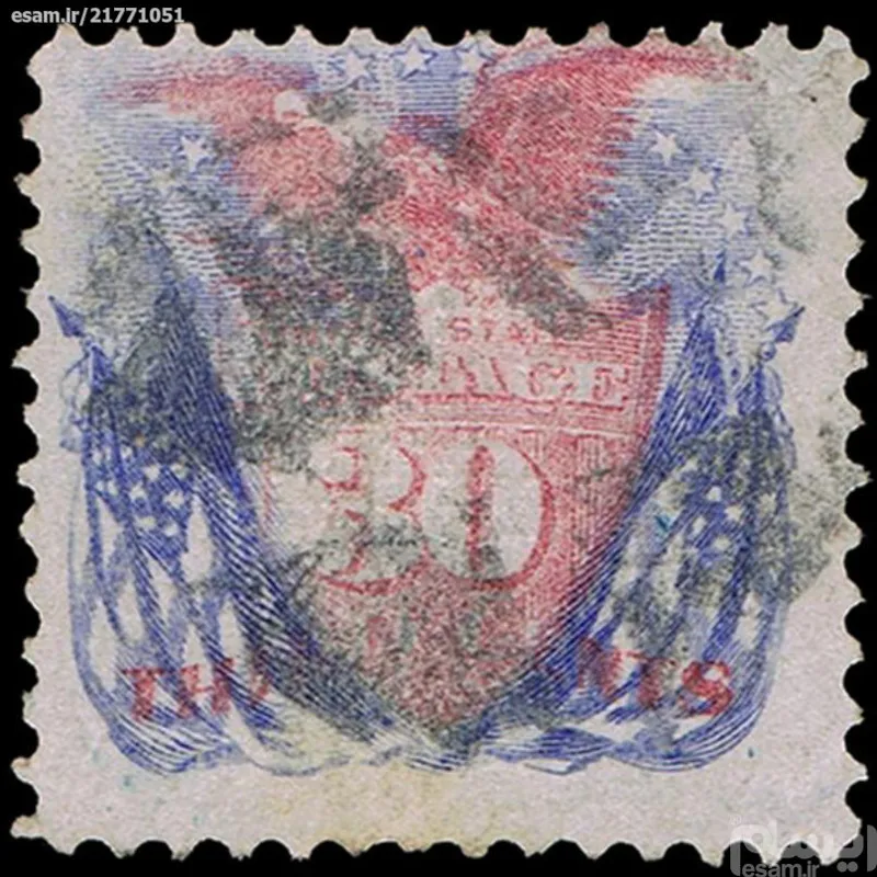 تمبر سال 1869 امریکا_ گریل G