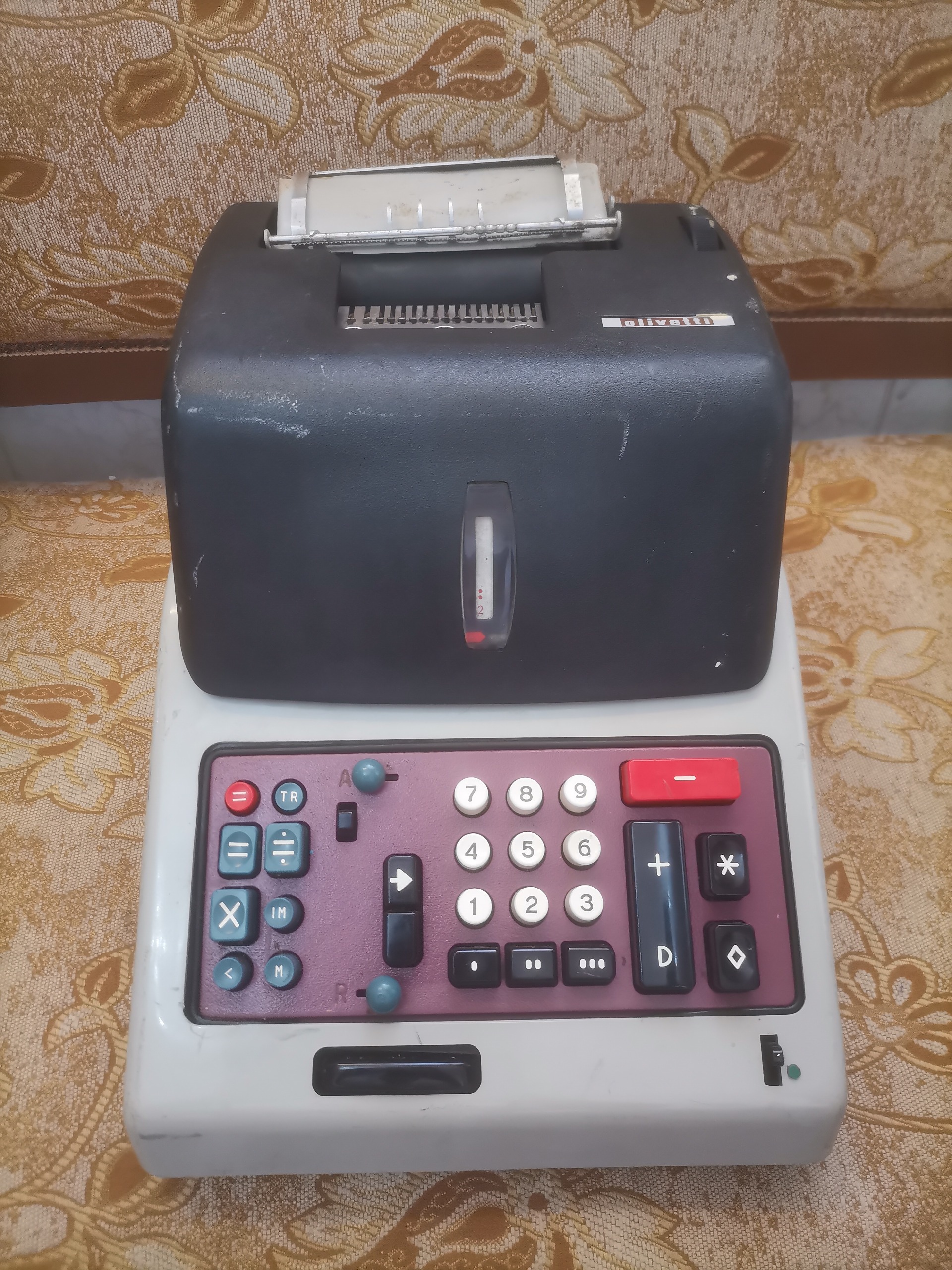 ماشین حساب آنتیک مکانیکی اصل ایتالیا با چاپگر