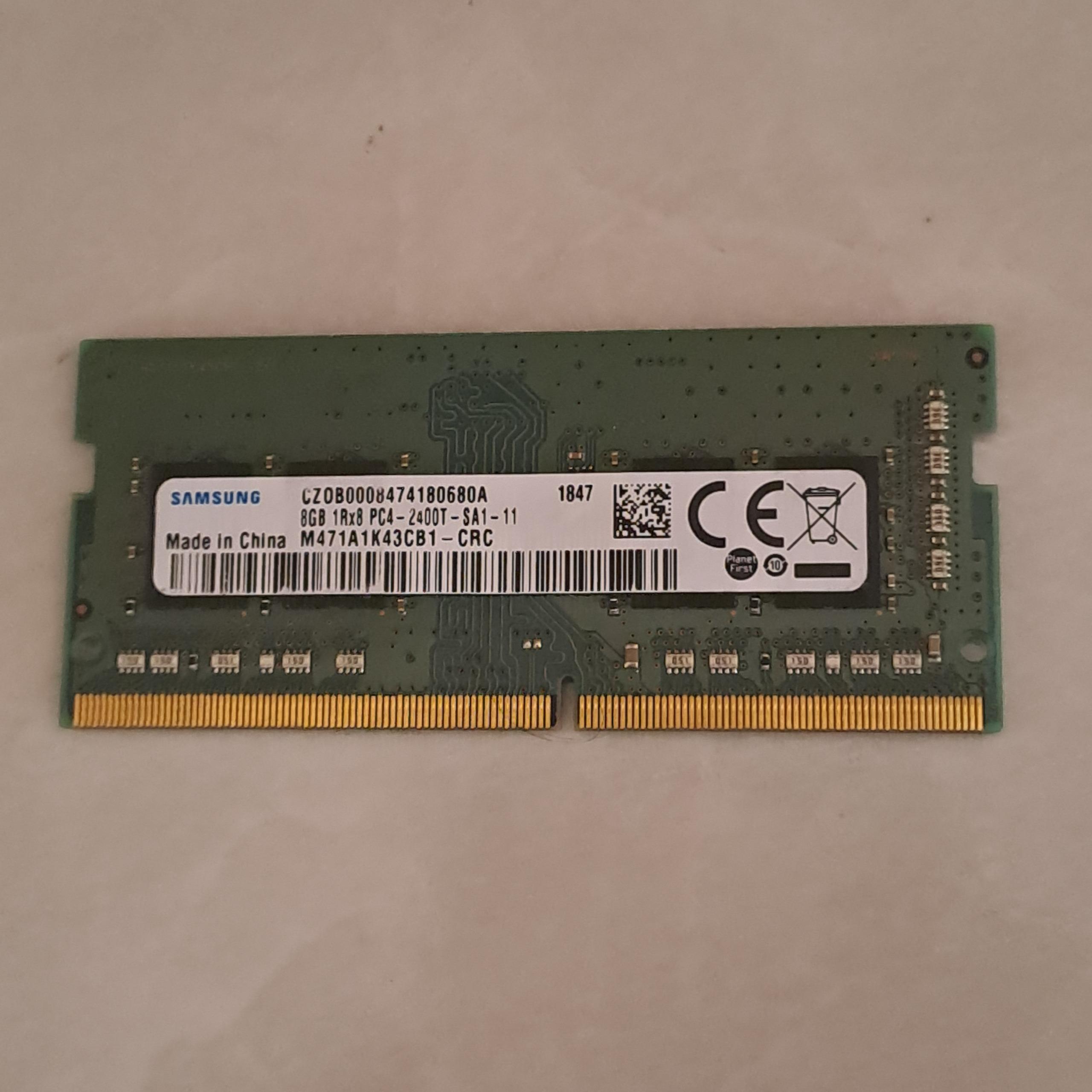 رم لپ تاپ 8GB pc4_2400T_samsung