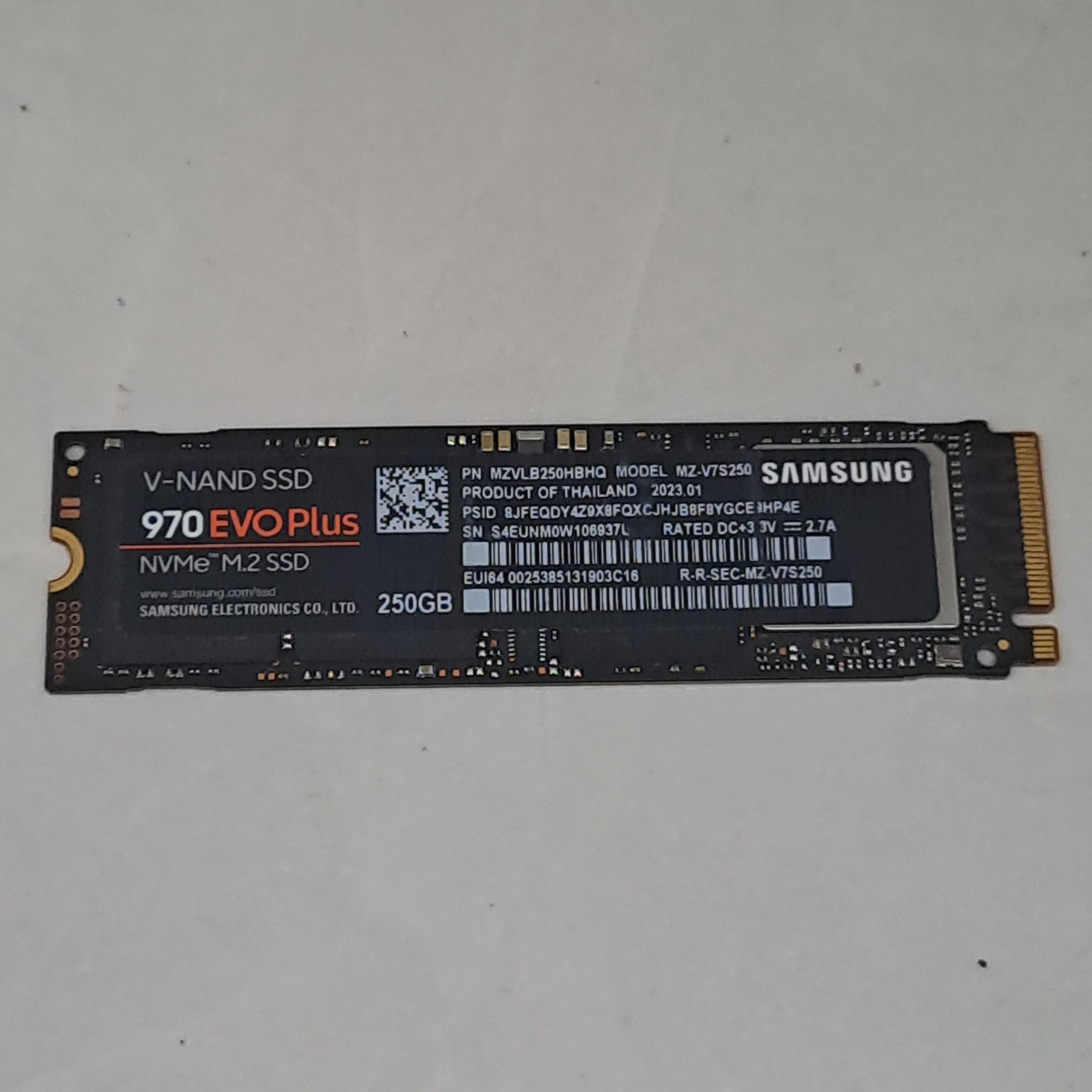 ssd 250 GB 970EVO plus samsung