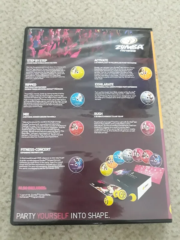 پکیج مجموعه ورزش زومبا zumba نو 7dvd قاب کتابی