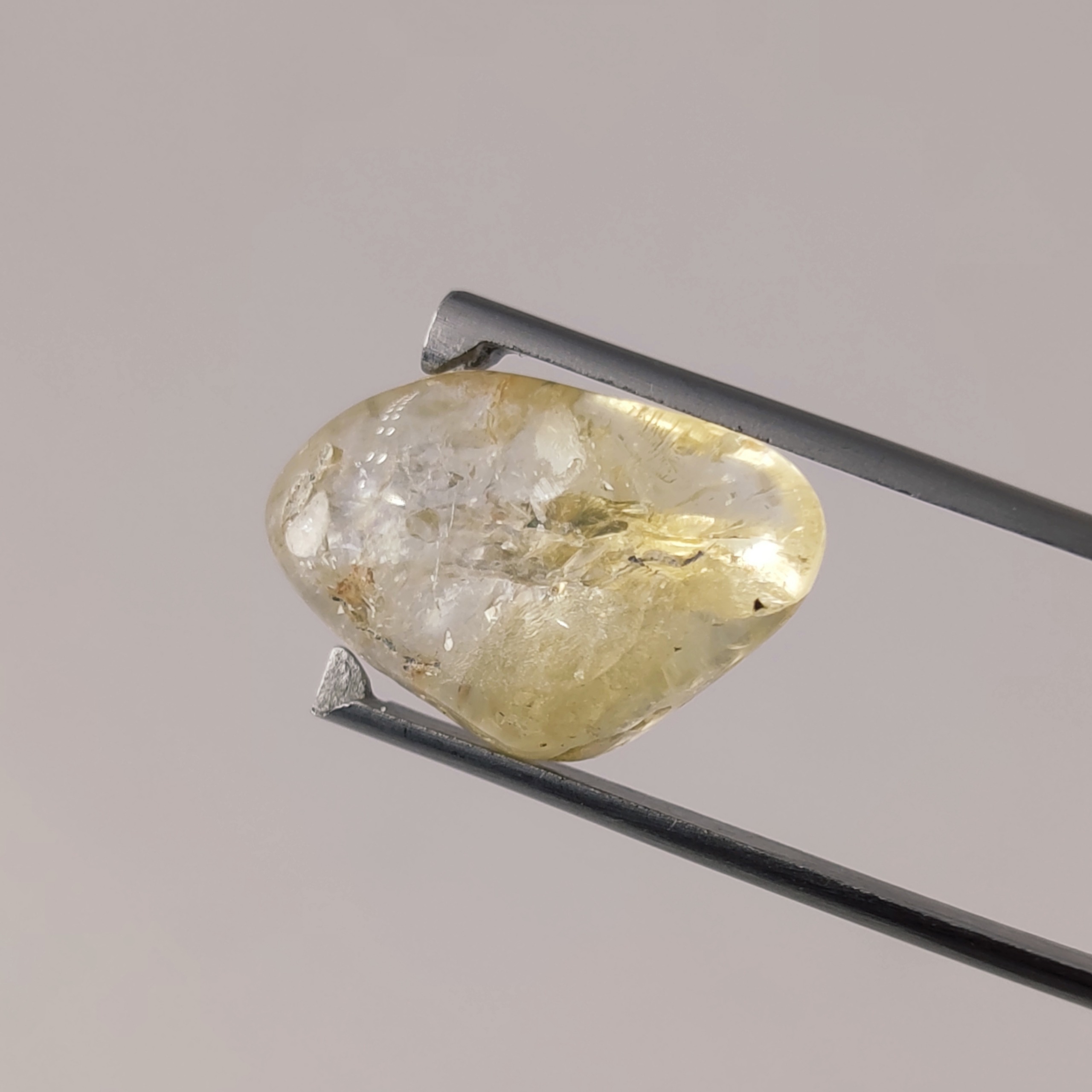 سنگ سیترین تامبلر (صیغلی شده) معدنی کشور برزیل