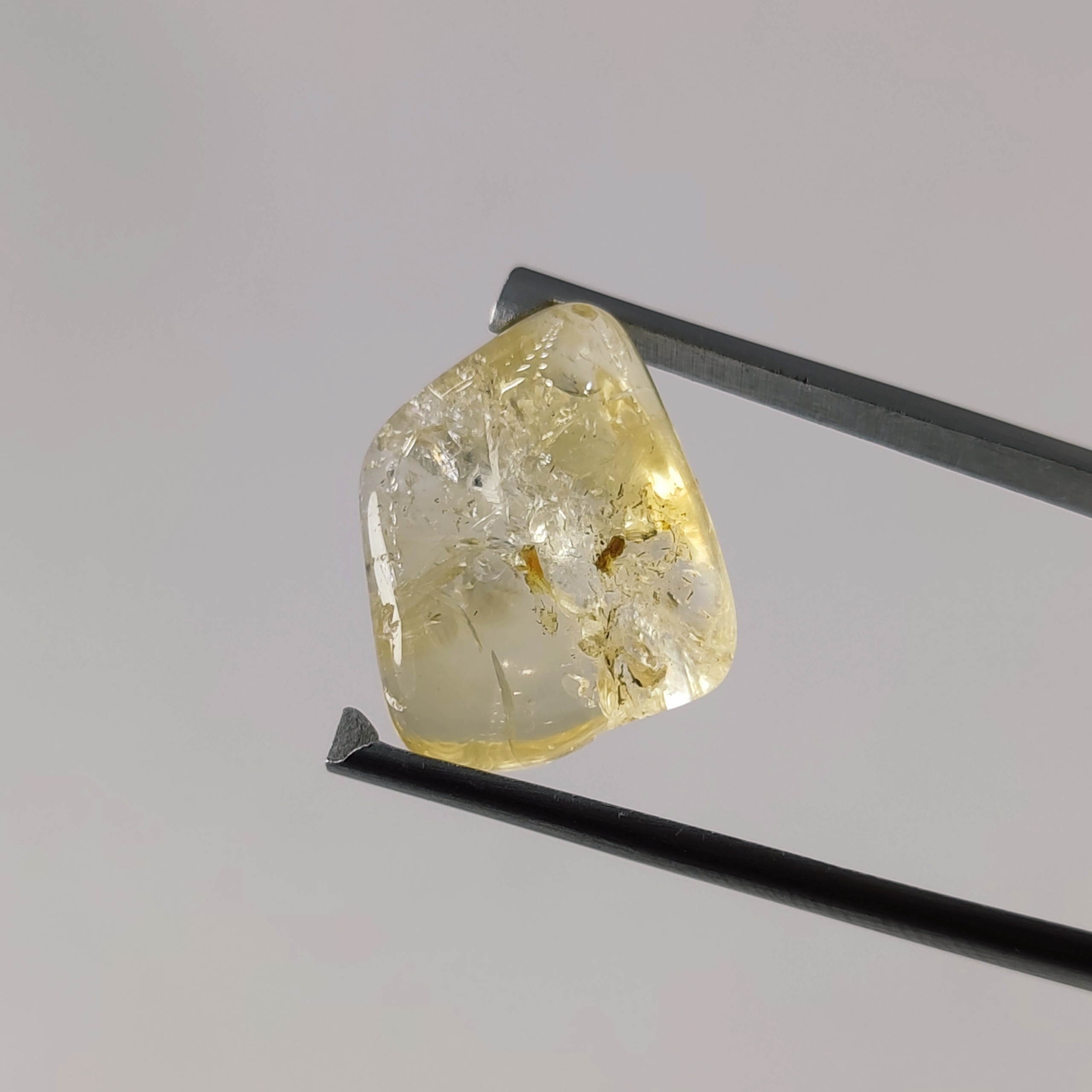 سنگ سیترین تامبلر (صیغلی شده) معدنی کشور برزیل