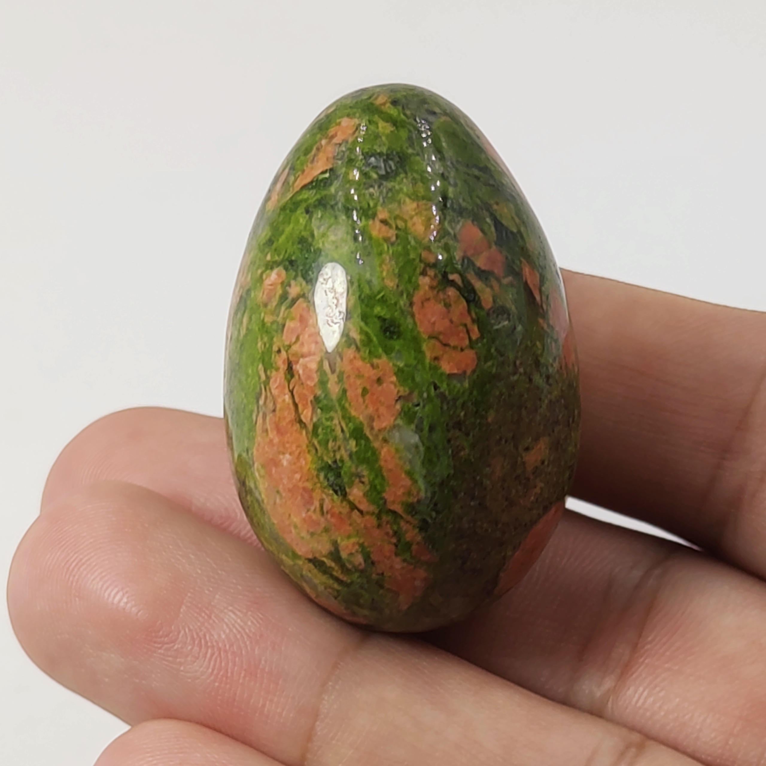 سنگ اوناکیت معدنی و طبیعی (تراش تخم مرغ)