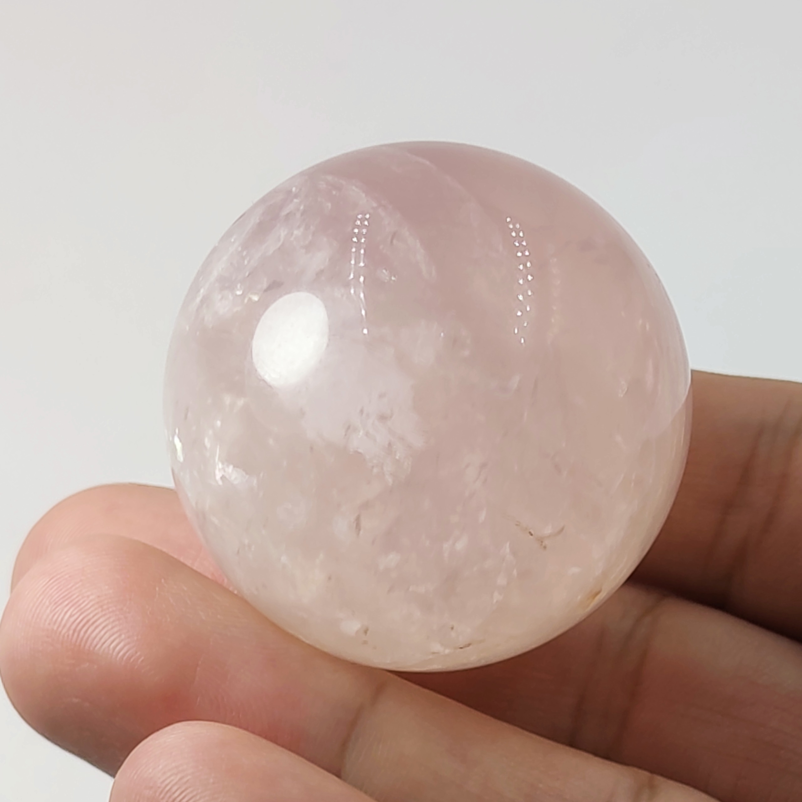 گوی سنگ رز کوارتز معدنی و طبیعی کشور برزیل