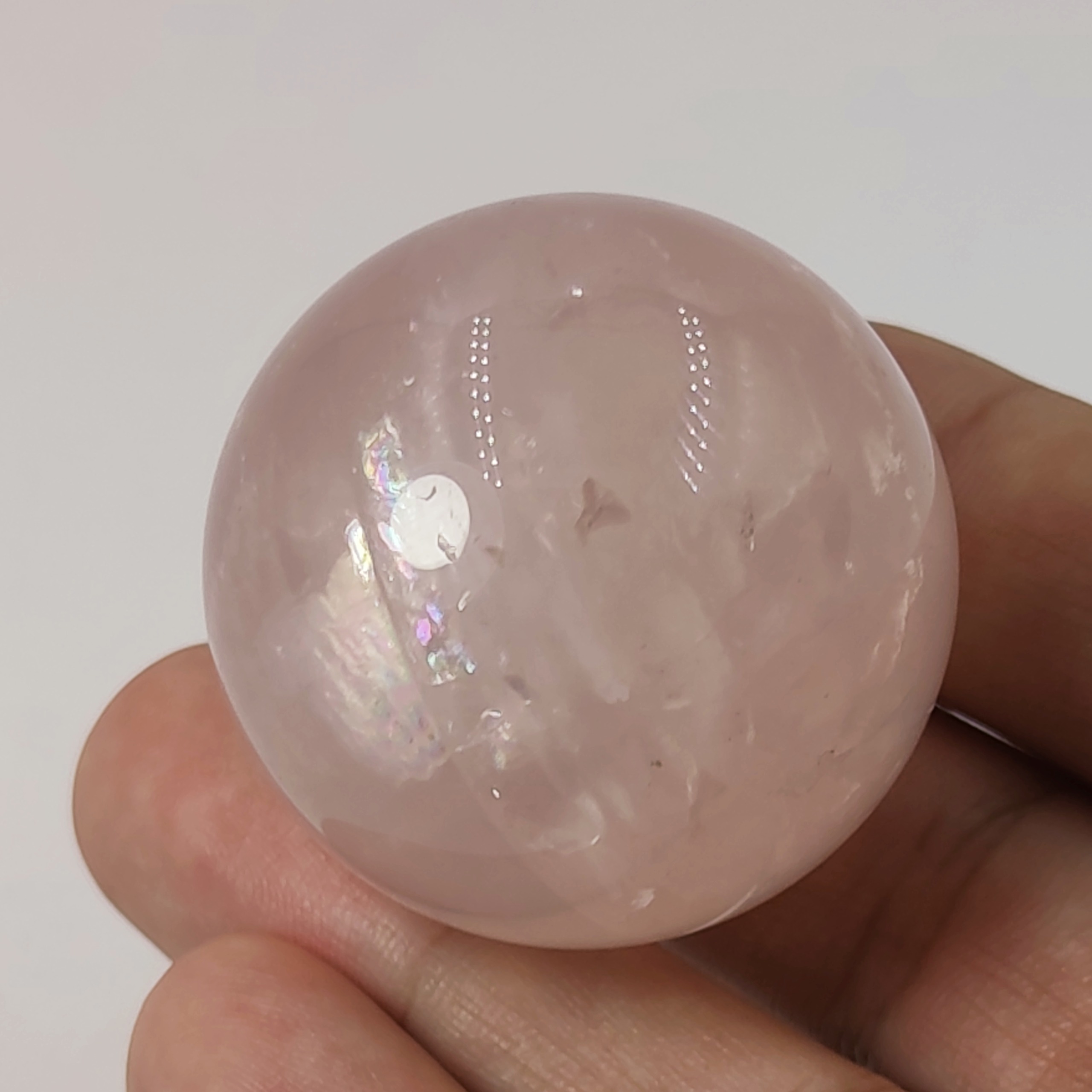 گوی سنگ رز کوارتز معدنی و طبیعی کشور برزیل