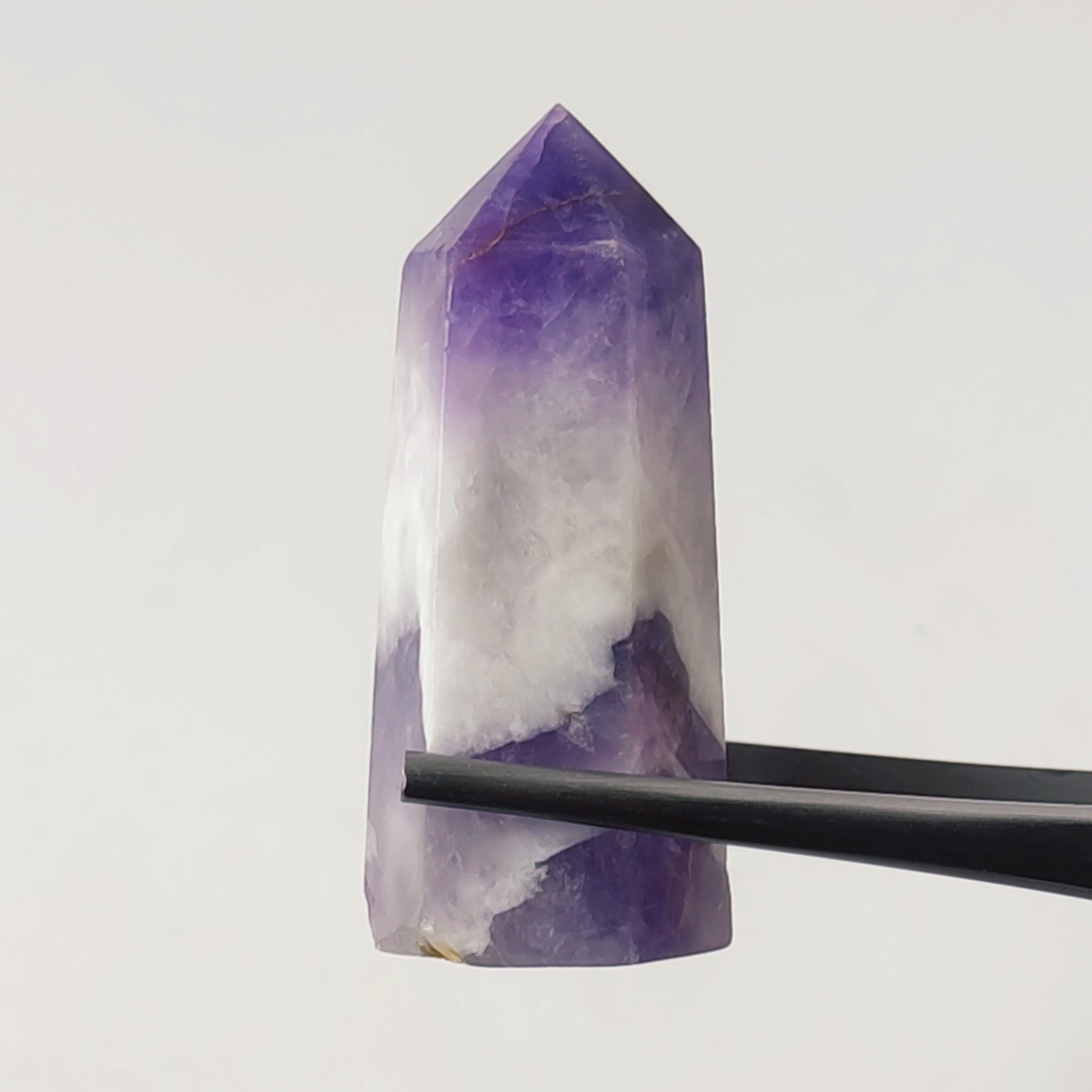 منشور آمیتیست معدنی و طبیعی برزیل (غیر شفاف)