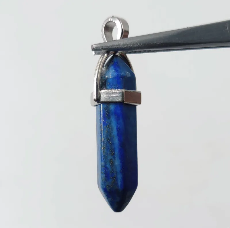 آویز سنگ لاجورد معدنی افغانستان (مدل گلکسی)