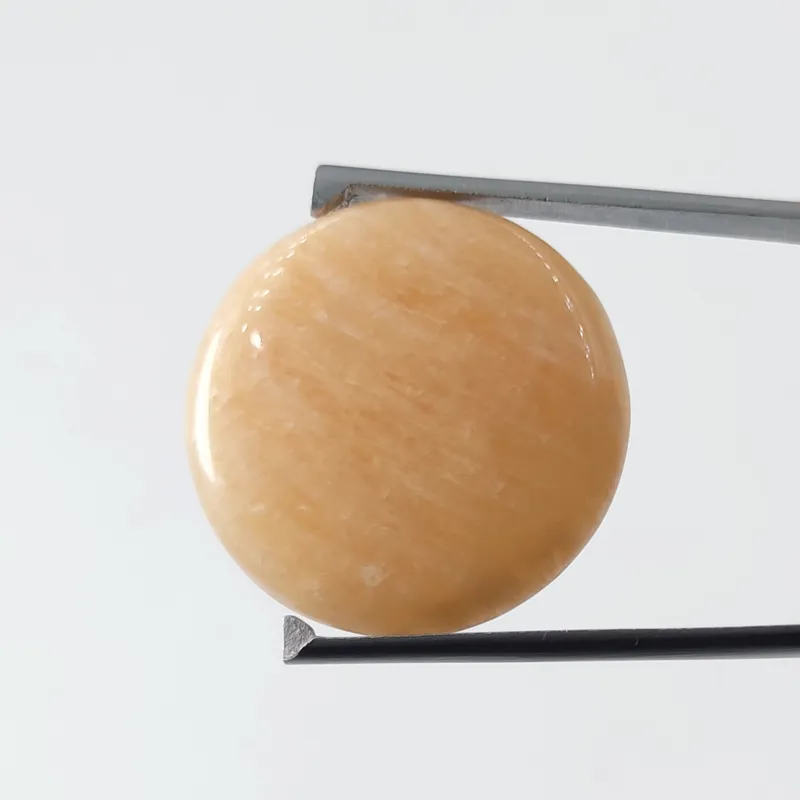 نگین آمازونیت (میکروکلین) هلویی معدنی روسیه(کمیاب)