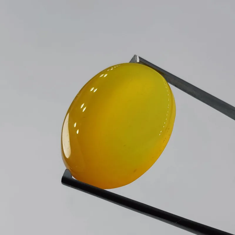 نگین سنگ عقیق زرد معدنی مناسب حکاکی دعای شرف الشمس