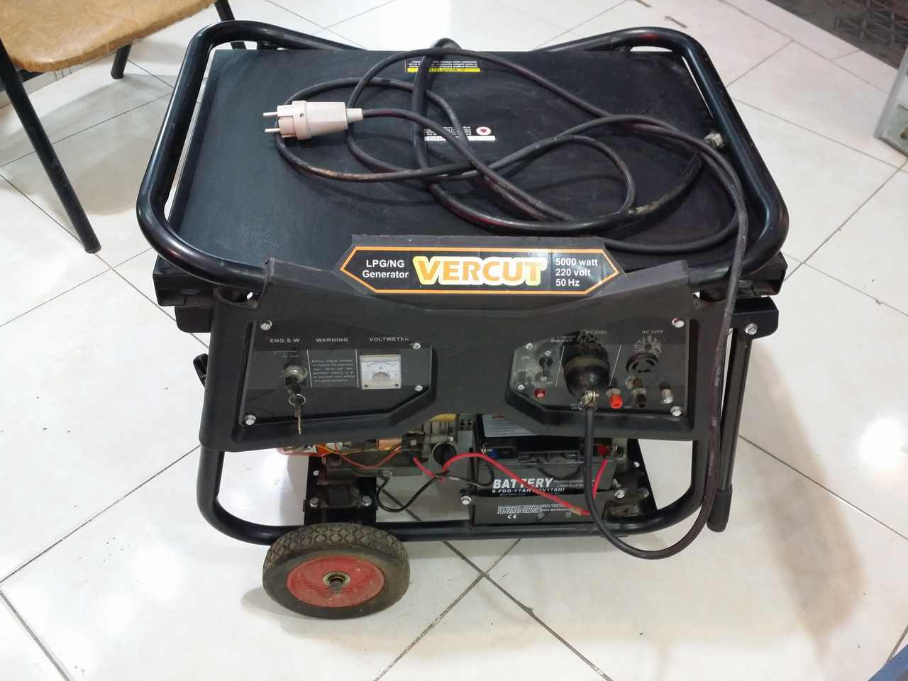 موتور برق پایه گازسوز 5 کاوا ورکات 5000w VERCUT