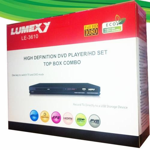 گیرنده دیجیتال و DVD playerلومکسی LUMEXY LE-3610