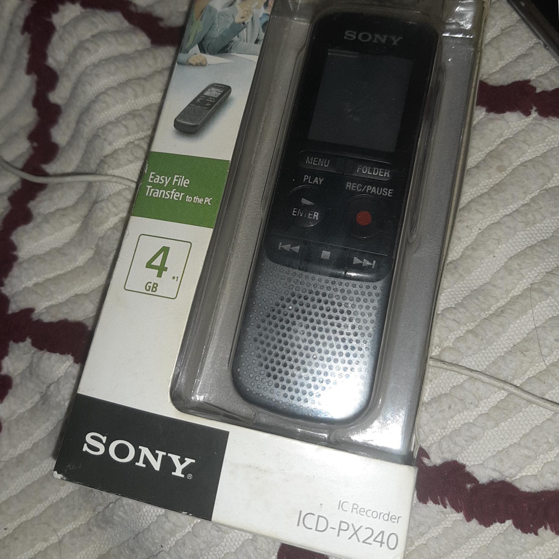 ضبط صوت SONY ICD-PX240
