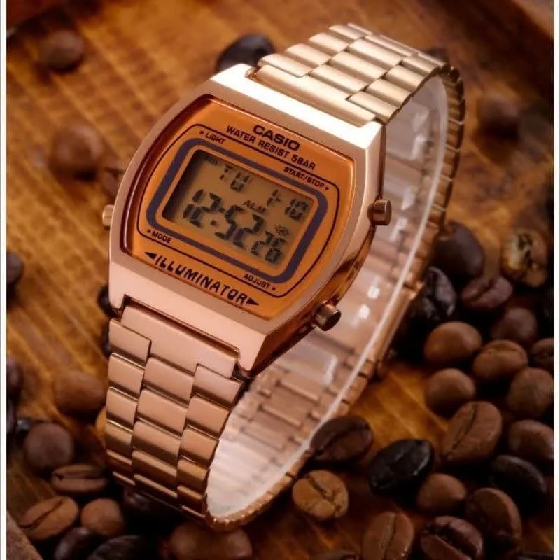 ساعت CASIO نوستالژی رزگلد کیفیت درجه 1 (نو آکبند)
