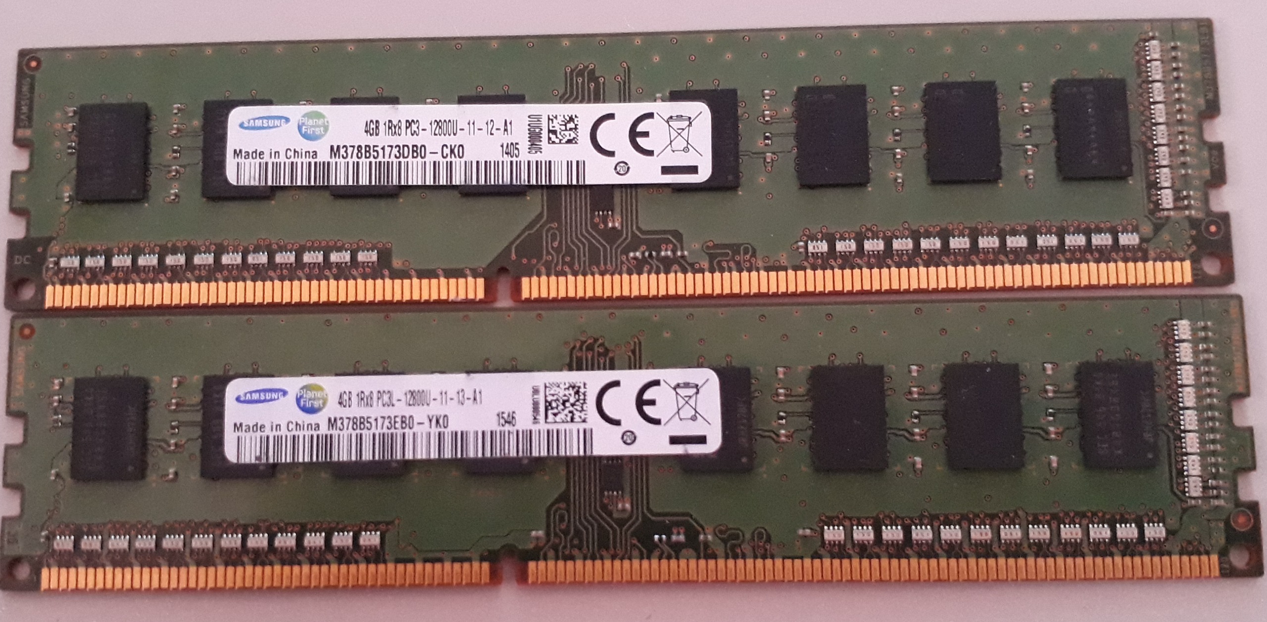 رم تک کاناله 4 گیگ DDR3 سامسونگ باس 1600