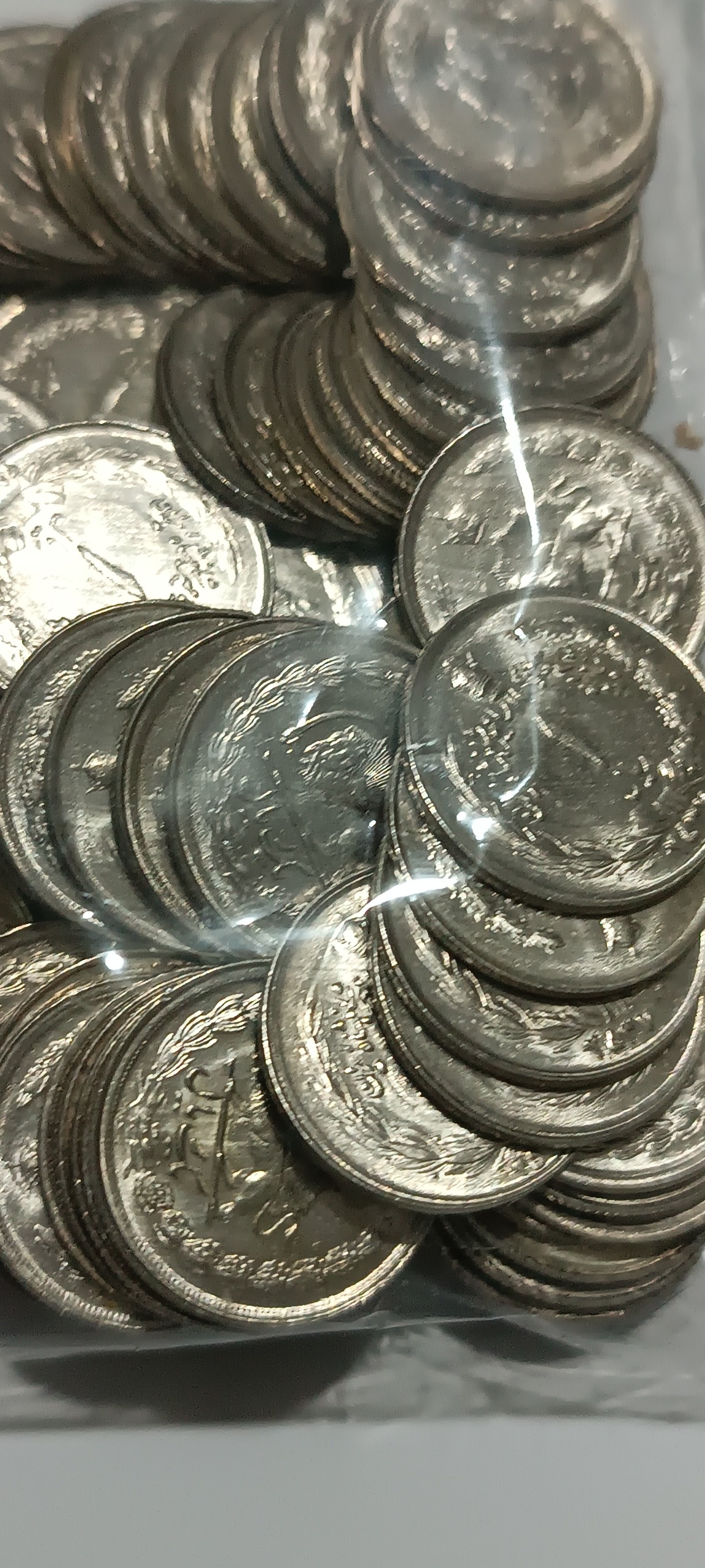 تعداد 100 عدد یک ریال شاهی