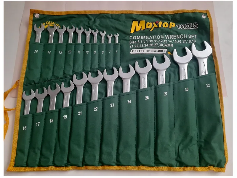 ست آچار یک سر رینگ یک سر تخت Maxtop