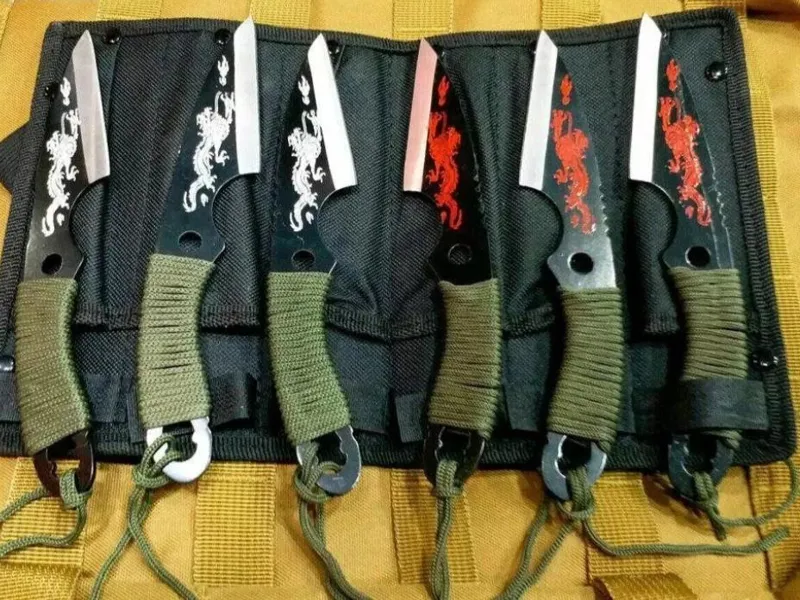 چاقو پرتابی ست 6 عددی (شکاری)