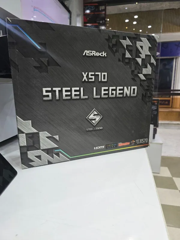 مادربرد ازراکX570 Steel Legend AM4 Motherboard