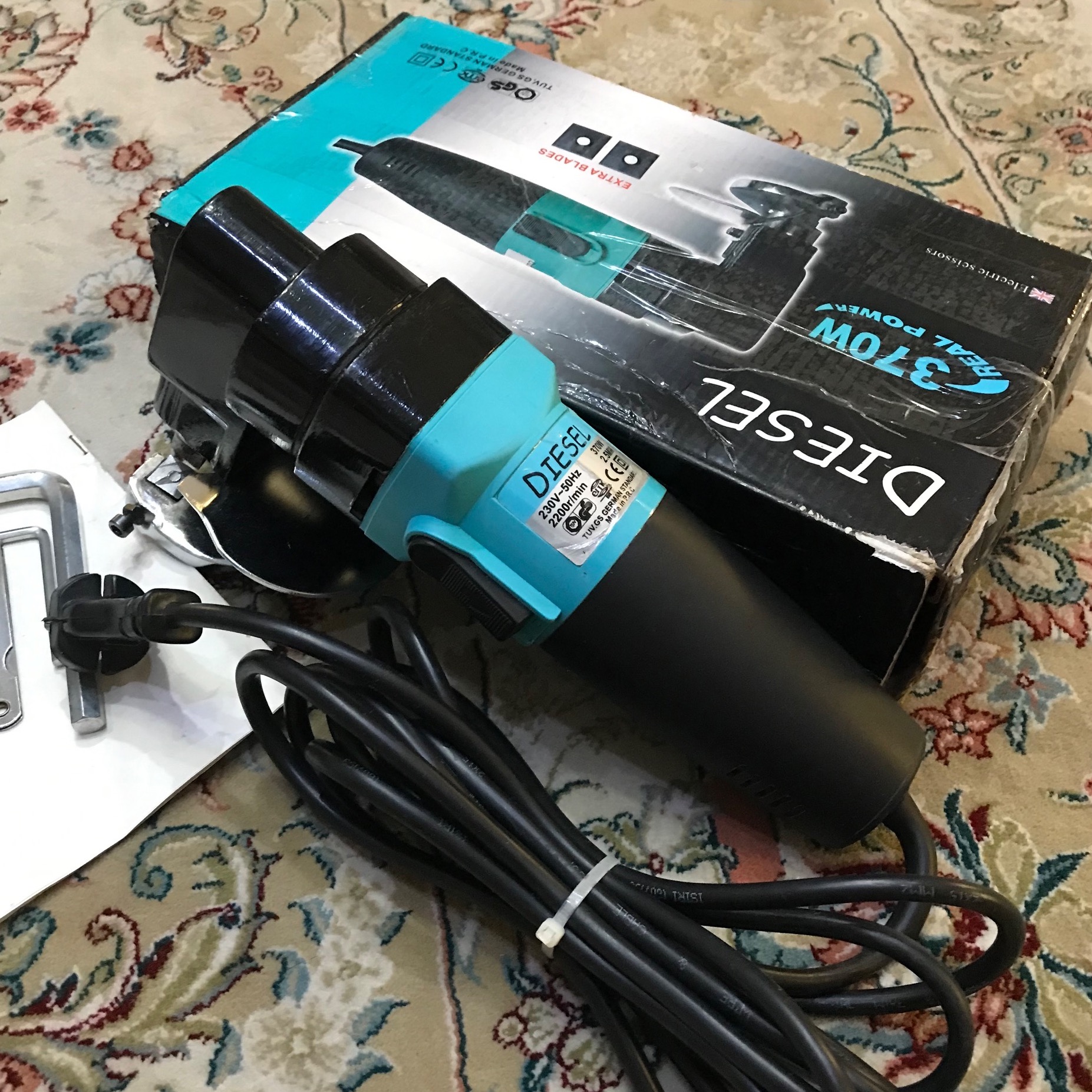 قیچی ورق بر برقی 2/5 میلی متری دیزل