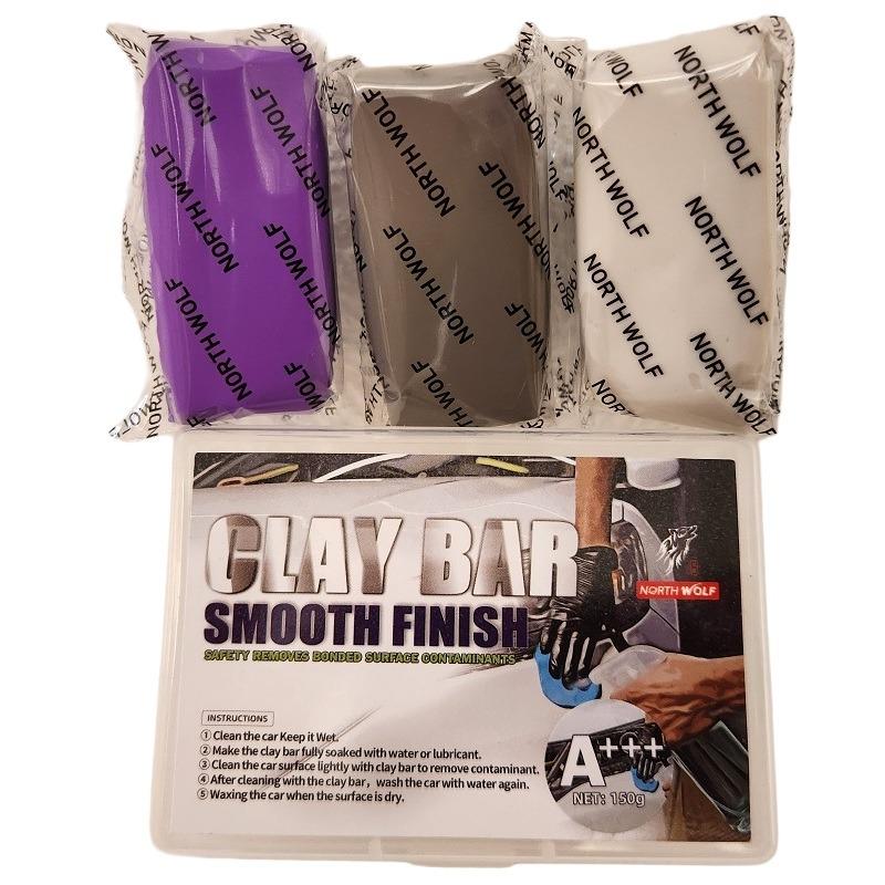 خمیر پولیش CLAY BAR تمیز کننده رنگ خودرو نورث ولف