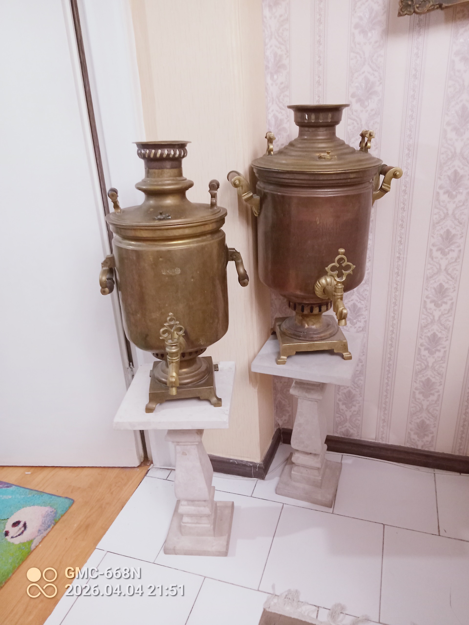 26کیلوهر2سماورعتیقه 74و69سانت سال1875توضیح