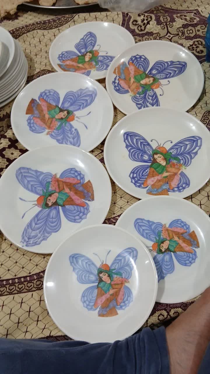 3 میوه و 6 پیش دستی طرح فرشته