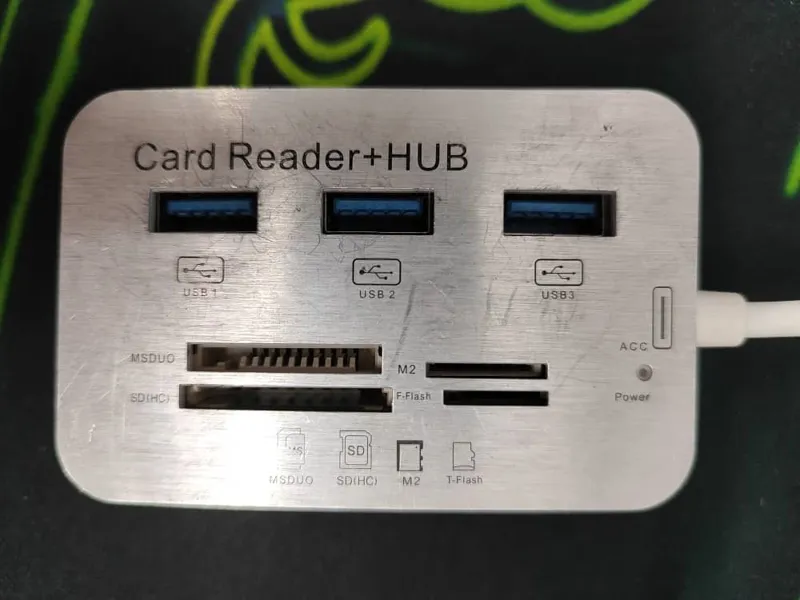 هاب 7 پورت USB 3.1 کمبو
