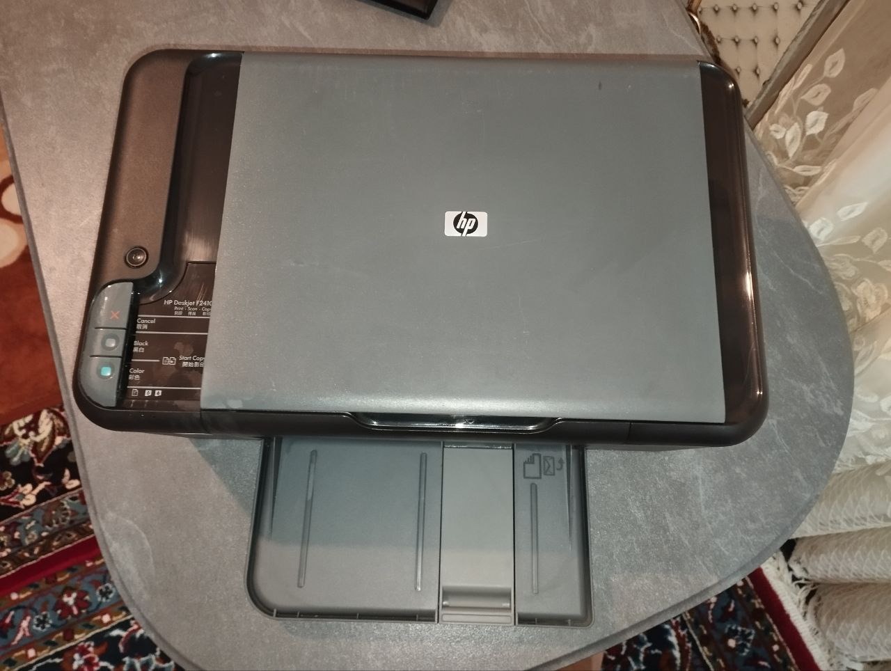 پرینتر سه کاره جوهر افشان رنگی اچ پی Deskjet F2410
