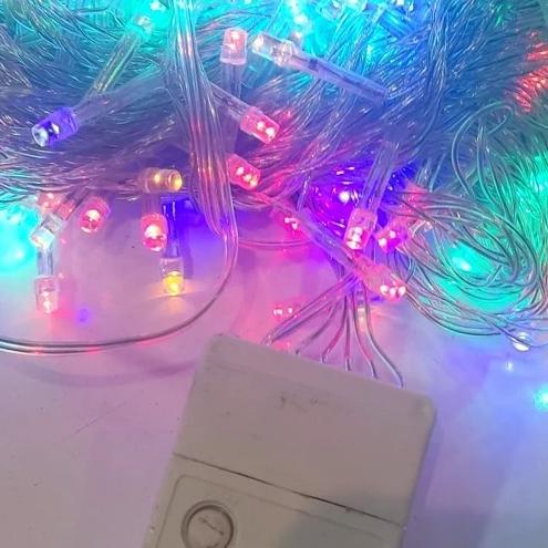 ریسه 9 متری سه رنگ 100 لامپی