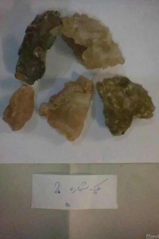 سنگ راف عقیق عسلی و زیتونی پک شماره 2