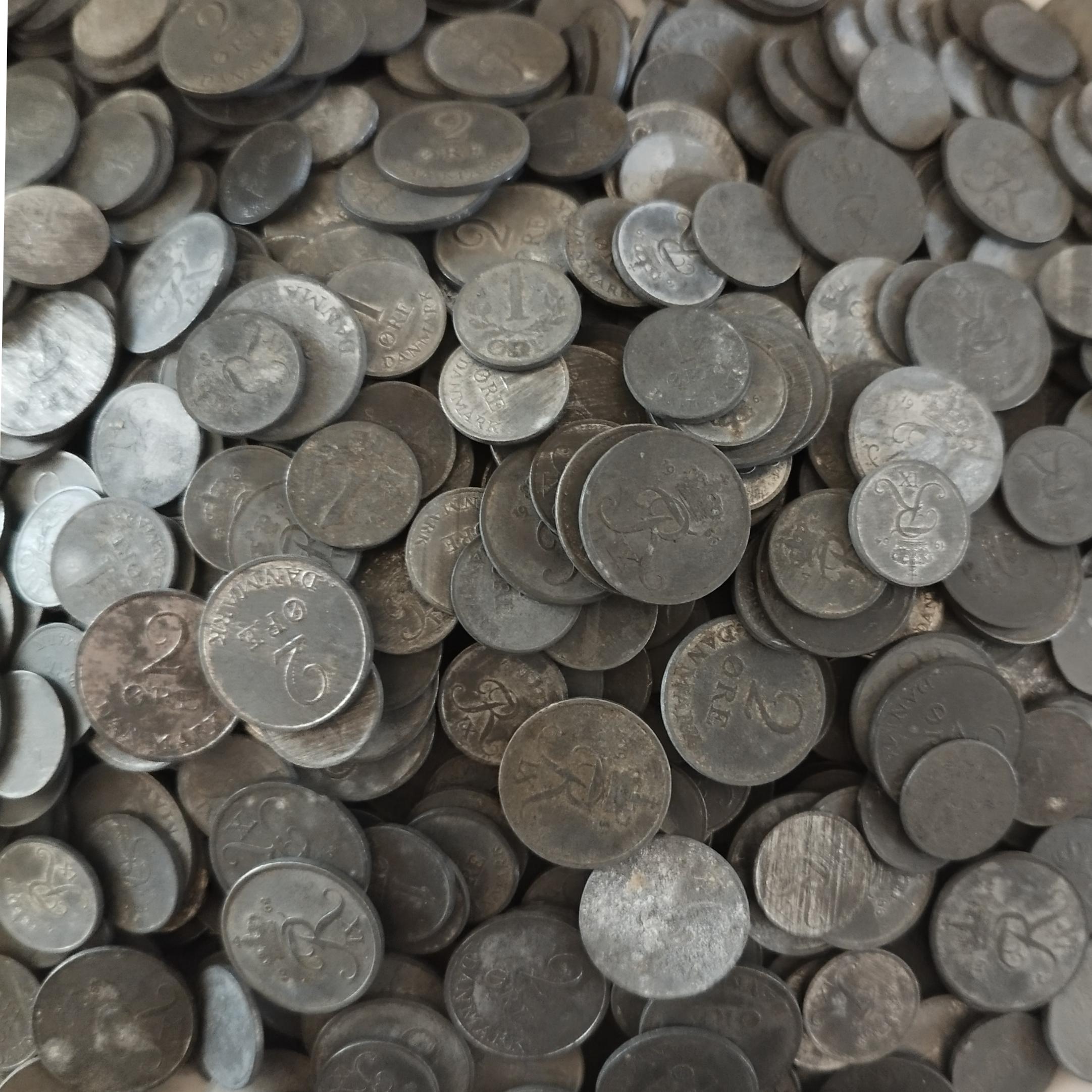 بیش از 500 گرم ( نیم کیلو ) سکه اوره دانمارک