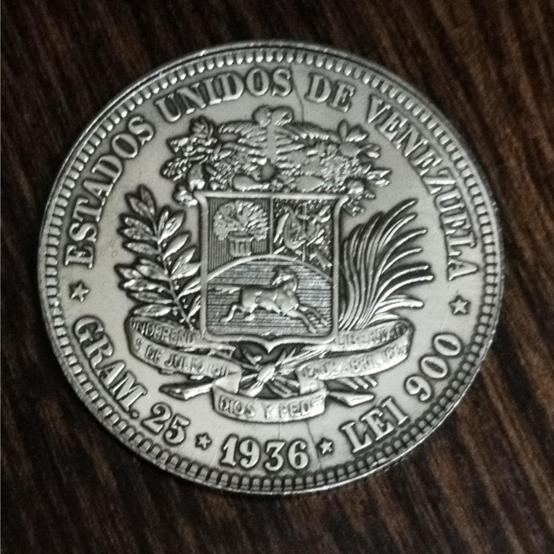 سکه روکش نقره از کشور بولیوی