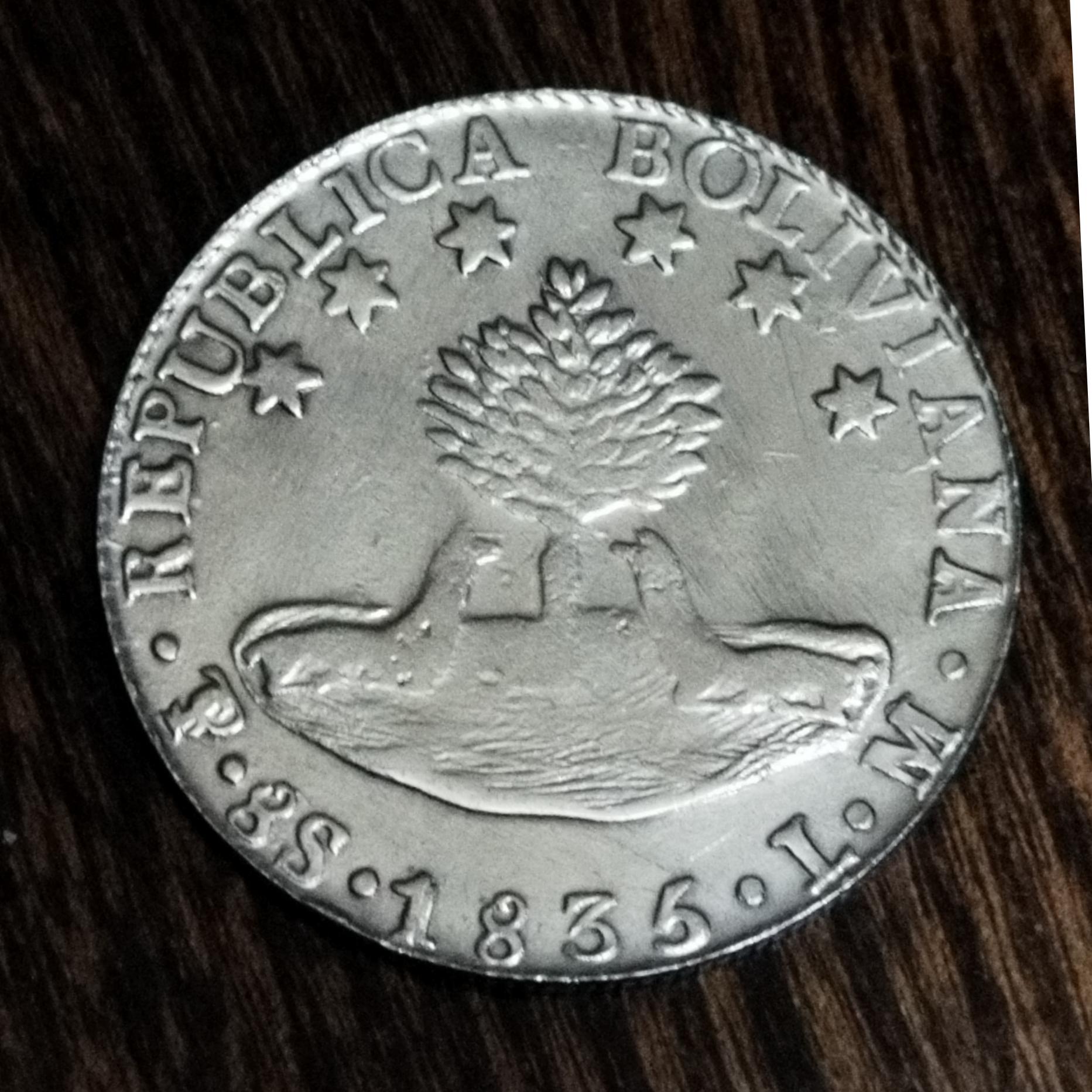 سکه روکش نقره از کشور بولیوی