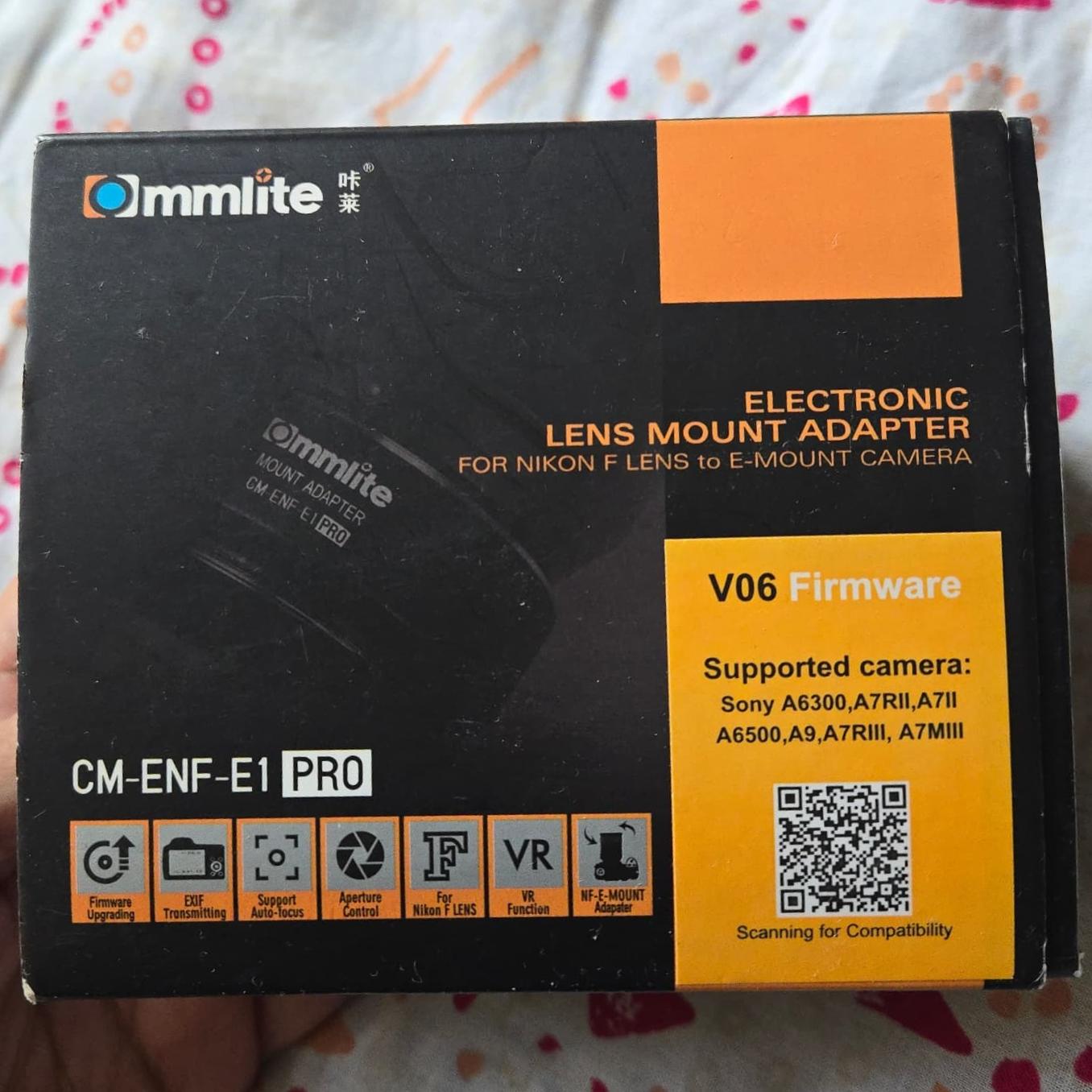 تبدیل لنز نیکون به دوربین سونی Commlite ENF E1 pro